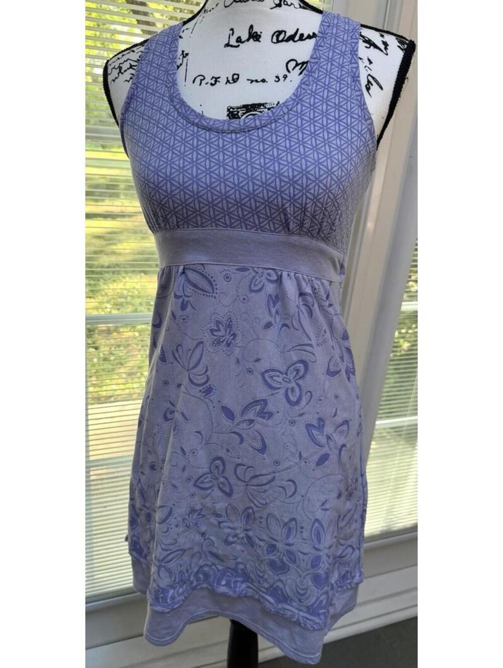 Athleta  Purple Floral Sleeveless Dress. EUC. Super Cute!
